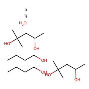 Titanium, dibutoxybis(2-methyl-2,4-pentanediolato(2-)-kappaO2,kappaO4)-mu-oxodi- structure