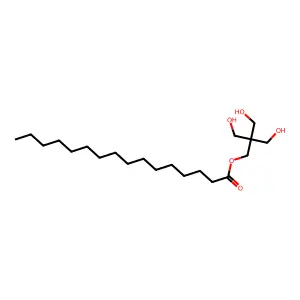 Hexadecanoic acid, 3-hydroxy-2,2-bis(hydroxymethyl)propyl ester structure