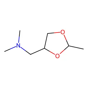 N,N-dimethyl-1-(2-methyl-1,3-dioxolan-4-yl)methanamine structure