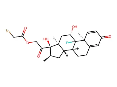 Dexamethasone 21-bromoacetate structure