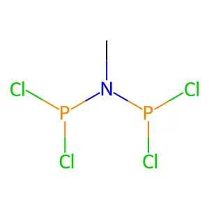 Bis(dichlorophosphino)methylamine structure