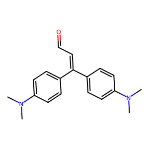 2-Propenal, 3,3-bis(4-(dimethylamino)phenyl)- structure