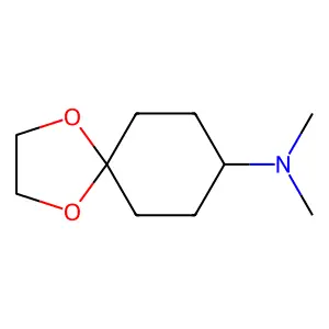 N,N-Dimethyl-1,4-dioxaspiro[4.5]decan-8-amine structure