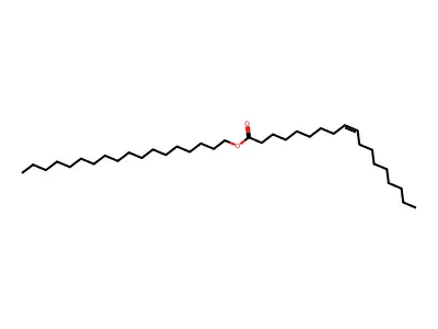 9-Octadecenoic acid (9Z)-, octadecyl ester structure