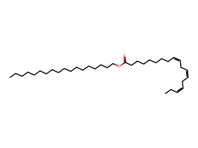 Octadecyl octadeca-9,12,15-trienoate structure