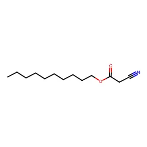 Decyl cyanoacetate structure