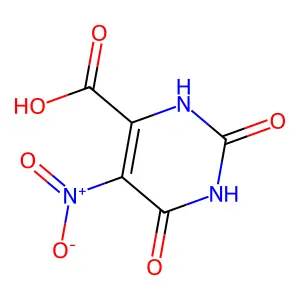1,2,3,6-Tetrahydro-5-nitro-2,6-dioxopyrimidine-4-carboxylic acid structure