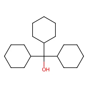 Tricyclohexylmethanol structure