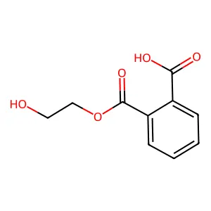 2-Hydroxyethyl hydrogen phthalate structure