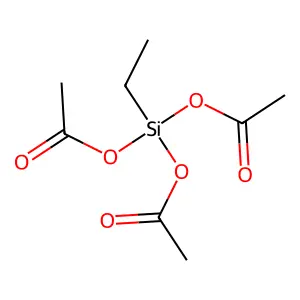 Ethyltriacetoxysilane structure