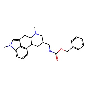 Benzyl ((1,6-dimethylergolin-8-yl)methyl)carbamate structure