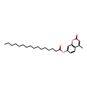 4-Methylumbelliferyl palmitate structure