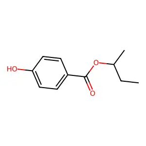 2-Butyl p-hydroxybenzoate structure