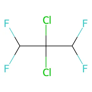 Propane, 2,2-dichloro-1,1,3,3-tetrafluoro- structure