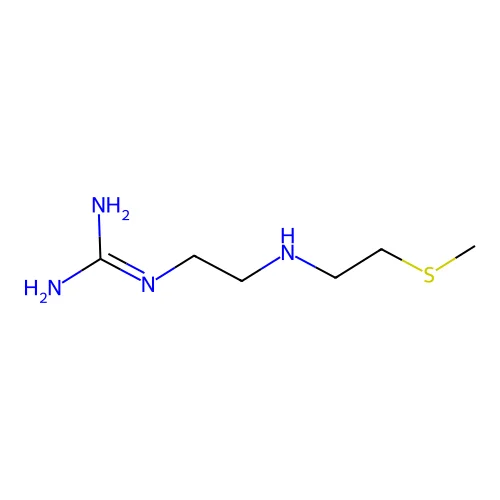 2-[2-(2-Methylsulfanylethylamino)ethyl]guanidine structure