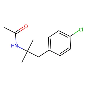 N-(2-(4-Chlorophenyl)-1,1-dimethylethyl)acetamide structure