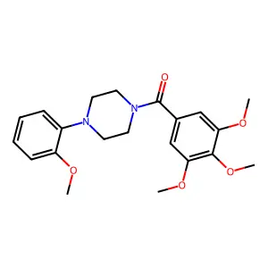 (4-(2-Methoxyphenyl)-1-piperazinyl)(3,4,5-trimethoxyphenyl)methanone structure