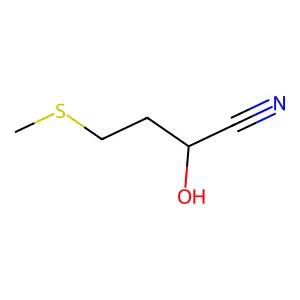 Butanenitrile, 2-hydroxy-4-(methylthio)- structure