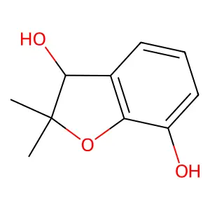 2,2-Dimethyl-2,3-dihydrobenzofuran-3,7-diol structure
