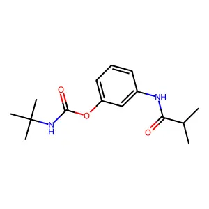 m-Isobutyramidophenyl tert-butylcarbamate structure