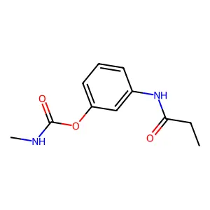 Carbamic acid, methyl-, ester with 3'-hydroxypropionanilide structure