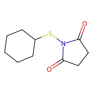 2,5-Pyrrolidinedione, 1-(cyclohexylthio)- structure
