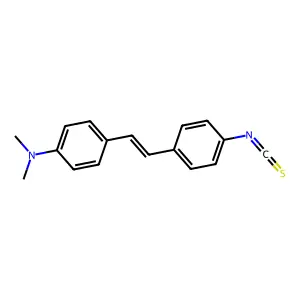Benzenamine, 4-(2-(4-isothiocyanatophenyl)ethenyl)-N,N-dimethyl- structure