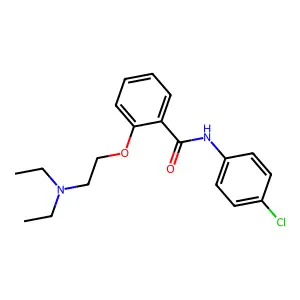 Benzanilide, 4'-chloro-2-(2-(diethylamino)ethoxy)- structure