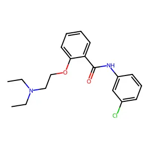 Benzanilide, 3'-chloro-2-(2-(diethylamino)ethoxy)- structure