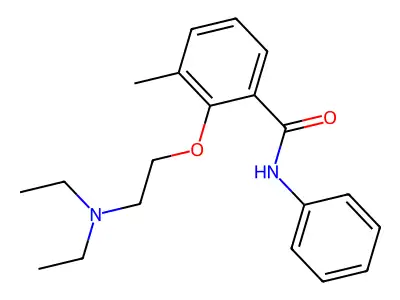2-[2-(diethylamino)ethoxy]-5-methyl-N-phenylbenzamide structure