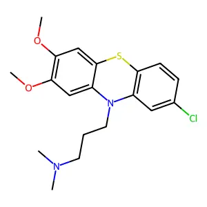 2-Chloro-7,8-dimethoxy-N,N-dimethyl-10H-phenothiazine-10-propanamine structure