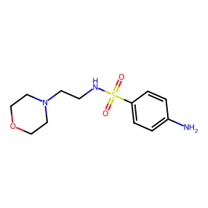 Benzenesulfonamide, 4-amino-N-[2-(4-morpholinyl)ethyl]- structure
