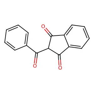 1,3-Indandione, 2-benzoyl- structure