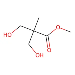 Propanoic acid, 3-hydroxy-2-(hydroxymethyl)-2-methyl-, methyl ester structure