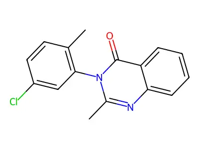 4(3H)-Quinazolinone, 3-(5-chloro-2-methylphenyl)-2-methyl- structure