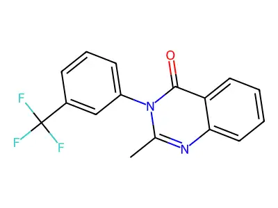 2-Methyl-3-(3-trifluoromethyl-phenyl)-3H-quinazolin-4-one structure