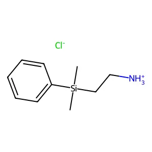 Ethylamine, 1-(dimethylphenylsilyl)-, hydrochloride structure