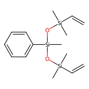 1,1,3,5,5-Pentamethyl-3-phenyl-1,5-divinyltrisiloxane structure
