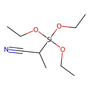 Propanenitrile, 2-(triethoxysilyl)- structure