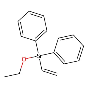 Diphenylvinylethoxysilane structure