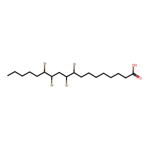 9,10,12,13-Tetrabromooctadecanoic acid structure
