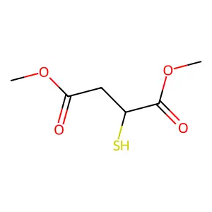 Dimethyl mercaptosuccinate structure