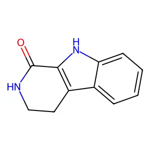 2,3,4,9-Tetrahydro-1H-pyrido(3,4-b)indol-1-one structure