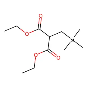 Propanedioic acid, ((trimethylsilyl)methyl)-, diethyl ester structure