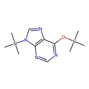 9-(trimethylsilyl)-6-((trimethylsilyl)oxy)-9H-purine structure