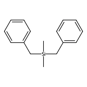 Benzene, 1,1'-((dimethylsilylene)bis(methylene))bis- structure