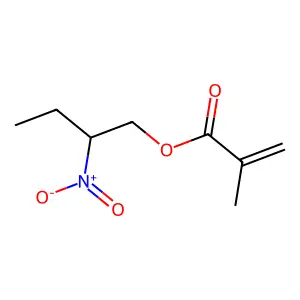 2-Propenoic acid, 2-methyl-, 2-nitrobutyl ester structure