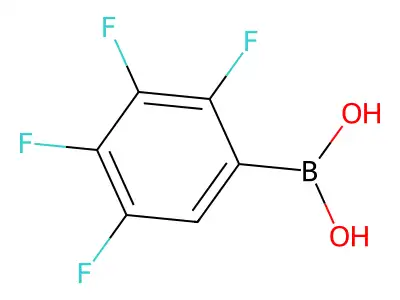 (2,3,4,5-Tetrafluorophenyl)boronic acid structure