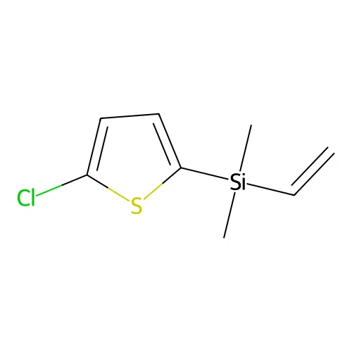 Vinyldimethyl(5-chlorothienyl-2)silane structure