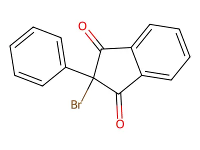 2-Bromo-2-phenyl-1H-indene-1,3(2H)-dione structure